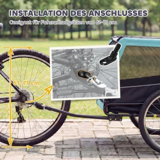 Wat vinden we goed aan de Pawhut Hondenfietskar Lichtblauw