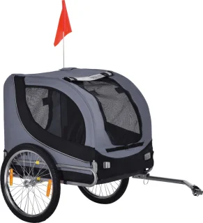 PawHut Hondenfietskar met Regenhoes D00-050
