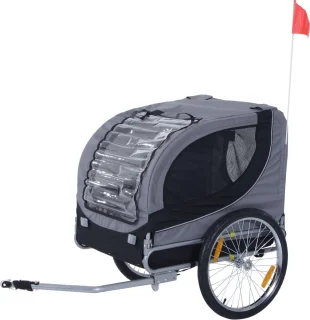 PawHut Hondenfietskar met Regenhoes D00-050