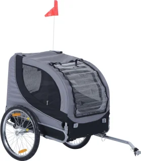 PawHut Hondenfietskar met Regenhoes D00-050