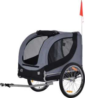 PawHut Hondenfietskar met Regenhoes D00-050