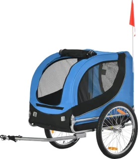 PawHut Hondenkar Fietskar Blauw/Zwart B4-0003-008