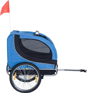 PawHut Hondenkar Fietskar Blauw/Zwart B4-0003-008