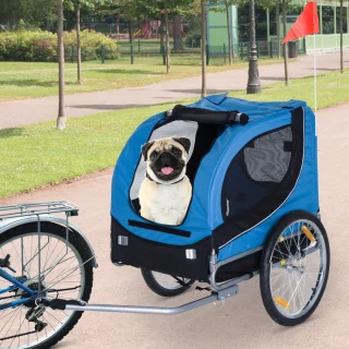 PawHut Hondenkar Fietskar Blauw/Zwart B4-0003-008