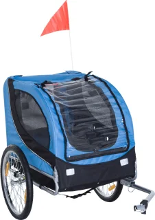 PawHut Hondenkar Fietskar Blauw/Zwart B4-0003-008