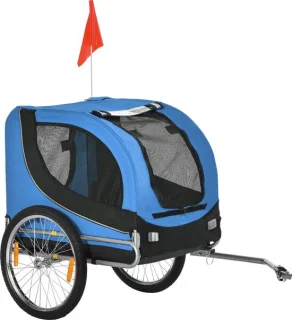PawHut Hondenkar Fietskar Blauw/Zwart B4-0003-008