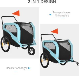PawHut Hundeanhänger D00-168V00