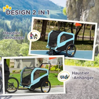 PawHut Hundeanhänger D00-168V00
