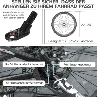PawHut Hundeanhänger D00-168V00