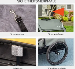 PawHut Hundeanhänger D00-184V00