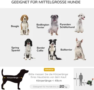 PawHut Hundeanhänger D00-186V00