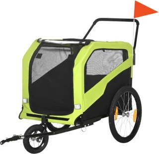 Pawona hondenfietskar en hondenbuggy