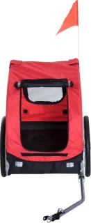 Paws & Claws Hondenfietskar 130x90x110 cm Rood/Zwart