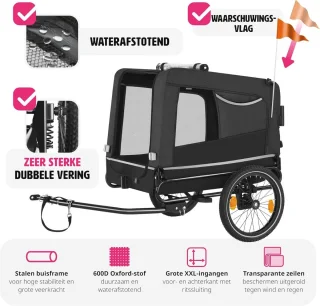 PetGo Hondenfietskar Middelgroot