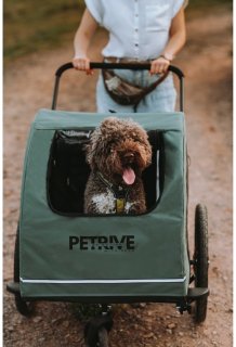 De Petrive ACTIVE ONE Hondenfietstrailer Dark Green in één oogopslag