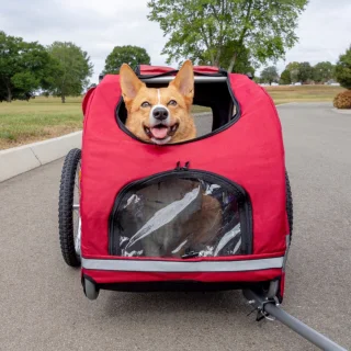 PetSafe Happy Ride Aluminium Hondenfietskar Large Rood