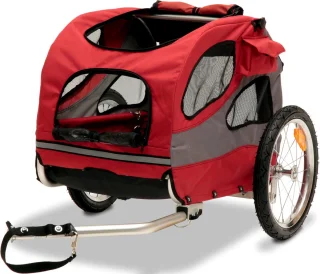 PetSafe Happy Ride Aluminium Hondenfietskar Medium Rood / Large Blauw