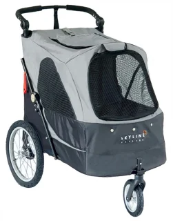 Petstro L Fietskar en Jogger Antraciet