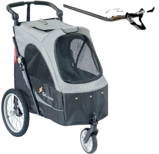 Petstro M Fietskar Jogger Antraciet