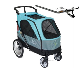 De Petstro XL Fietskar Turquoise in één oogopslag