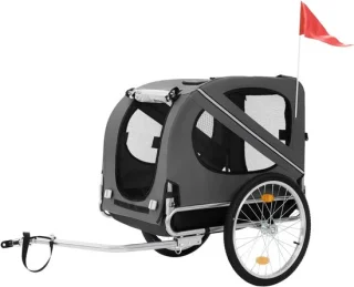 Ploutos® hondenfietskar grijs