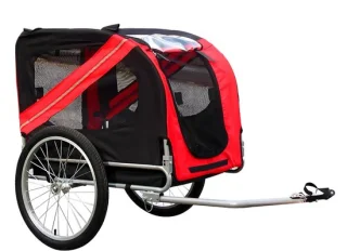 Ploutos® hondenfietskar rood/zwart