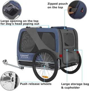 Premium Hondenfietskar XL - Fietsaanhanger