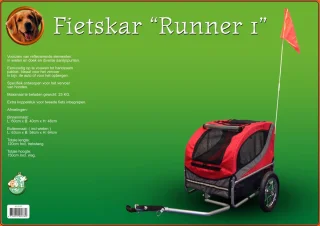 Runner 1 Fietskar rood/grijs