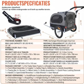 SP® Hondenfietskar