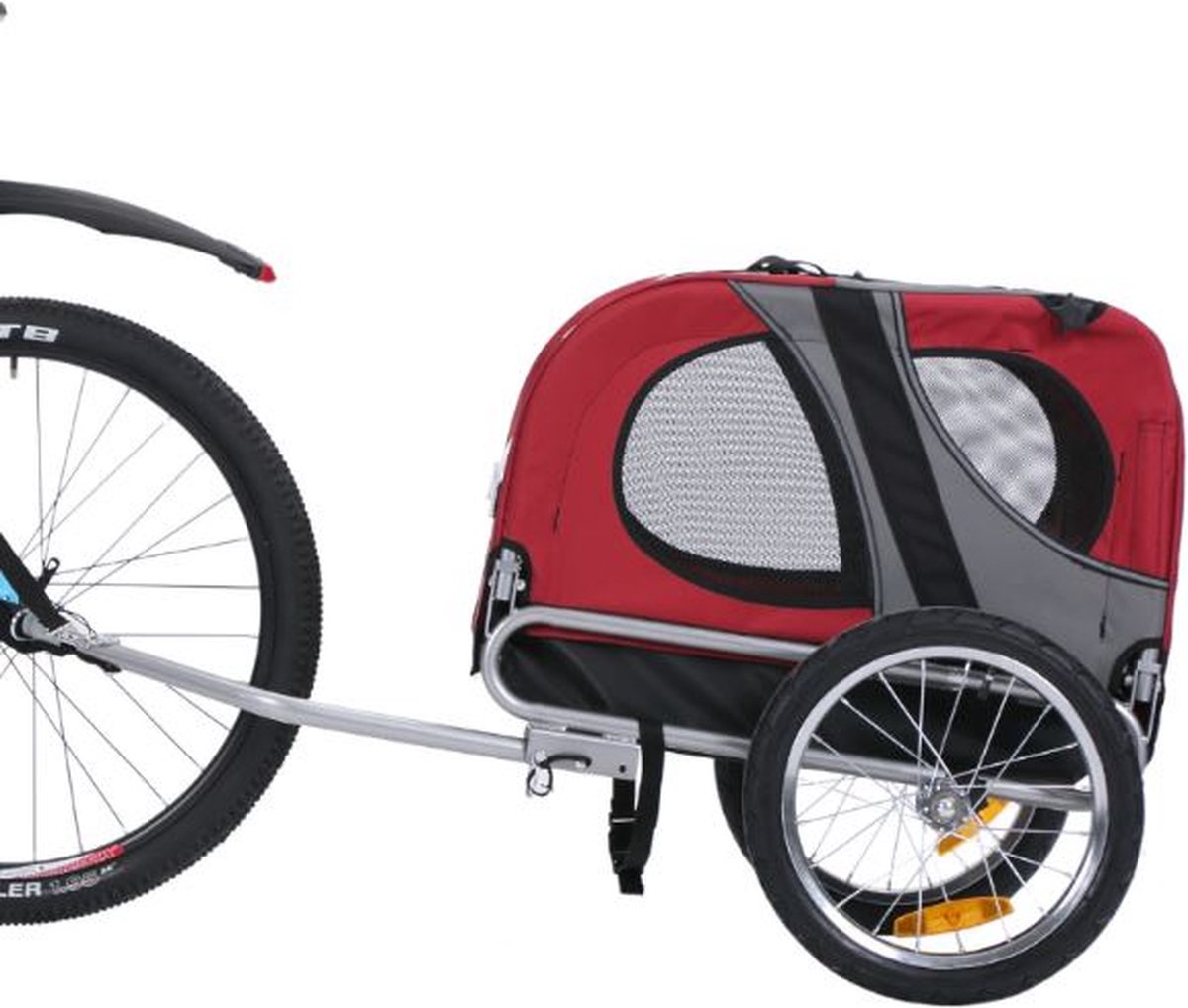 Wat vinden we goed aan de Starline Original M Hondenfietskar Rood