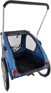 De Streamline Hondenfietskar - Blauw in één oogopslag