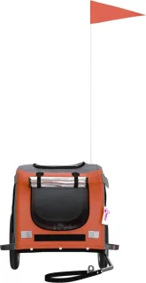 The Living Store Hondenfietstrailer Oxford Oranje-Grijs
