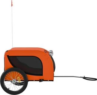 The Living Store Hondenfietstrailer Oxford Oranje/Zwart