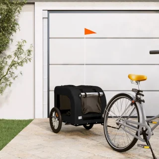 The Living Store Hondenfietstrailer Oxford Zwart
