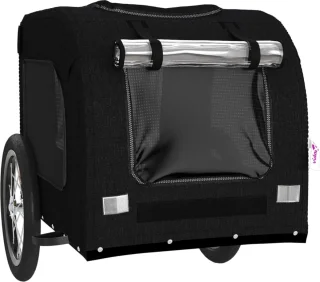 The Living Store Hondenfietstrailer Oxford Zwart