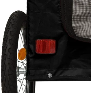 The Living Store Hondenfietstrailer Oxford Zwart