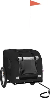 The Living Store Hondenfietstrailer Oxford Zwart