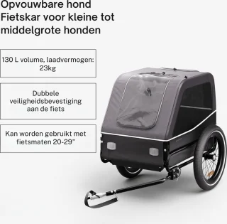 Thuys Hondenfietskar Opvouwbaar tot 30 KG