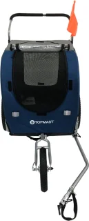 Topmast Easy Flow Hondenfietskar Large Blauw