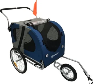 Topmast Easy Flow Hondenfietskar Large Blauw