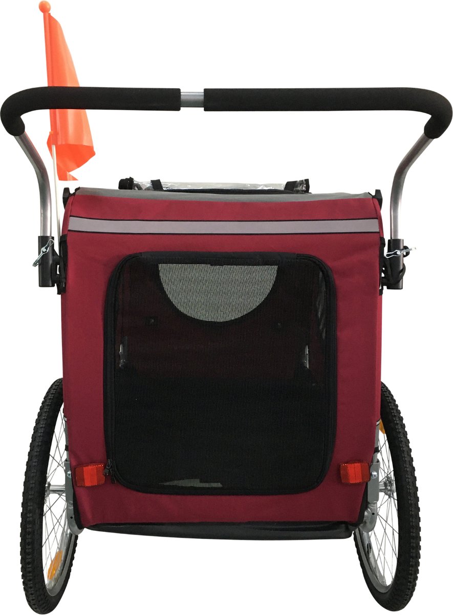 Topmast Easy Flow Hondenfietskar Large Rood