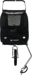 Topmast Easy Flow Hondenfietskar Large Zwart