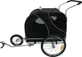 Topmast Easy Flow Hondenfietskar Large Zwart