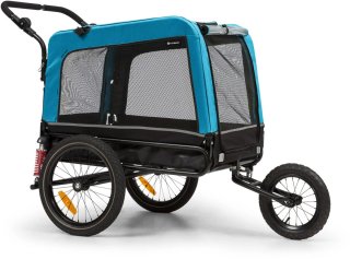 TOPMAST Focus 2-in-1 Hondenfietskar Fietsaanhanger Blauw