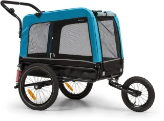 TOPMAST Focus 2-in-1 Hondenfietskar Fietsaanhanger Blauw