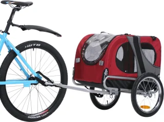 Topmast Hondenfietskar Medium Rood