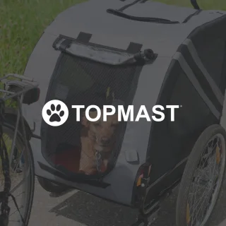 Topmast Original Hondenfietskar Large Oranje