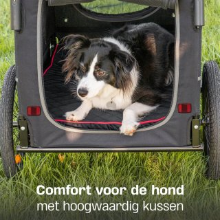 TrevoPet Hondenfietskar 2-in-1 Opvouwbaar voor Kleine en Grote Honden