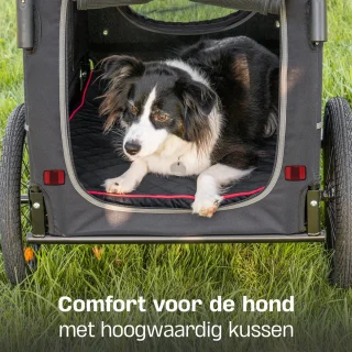 TrevoPet Hondenfietskar 2-in-1 Opvouwbaar voor Kleine en Grote Honden