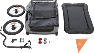 Trixie Hondenfietskar Grijs/Salie 62x80x92 cm